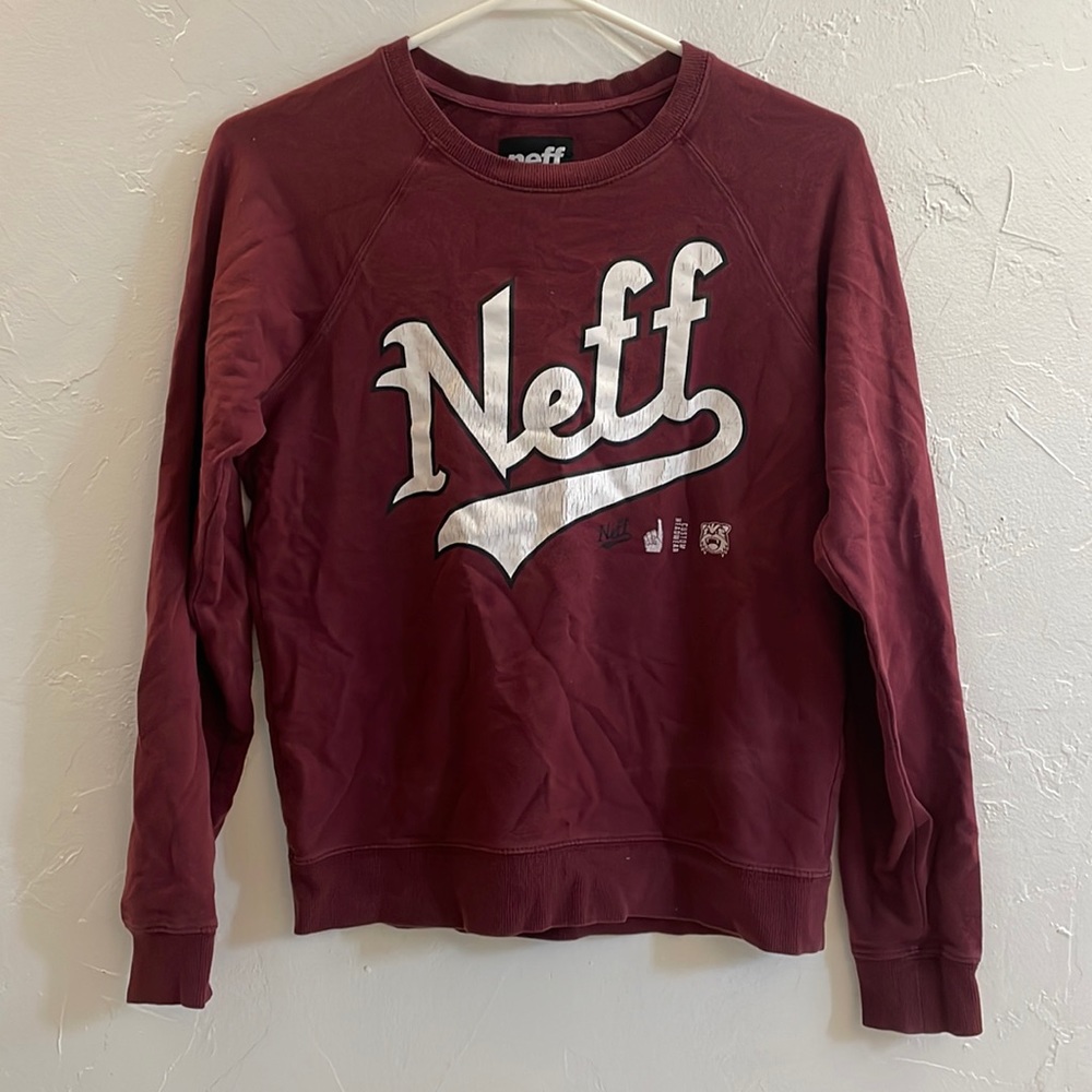 Maroon Neff Crewneck / Sweatshirt XS